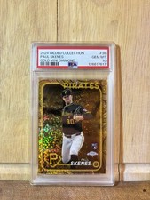 2024 Topps Gilded Collection Paul Skenes #36 Gold Mini-Diamond /50 PSA 10 RC SP
