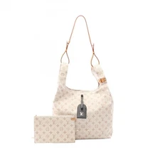 LOUIS VUITTON Atlantis GM Tote Bag M24409 Monogram Canvas White Brown Used