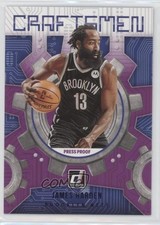 2021-22 Panini Donruss Craftsmen Press Proof Purple James Harden #14 0i1b