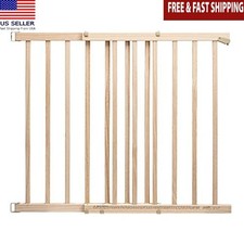 Extra Tall Safety Gate Stairs Pet Friendly One Hand Release Latch Metal New