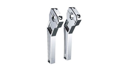 Todds Cycle TD-R12-08 1in. Pullback Lenker Riser Set - 8in. Anstieg - Chrom