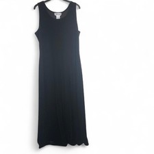 Ronni Nicole Dress Velour Sleeveless Stretch Maxi Vintage Women's 14 Black