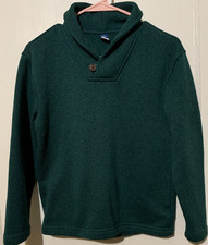 Old Navy Boys Green Cowl Neck Sweater Size L 10  12 100 Polyester Pullover