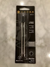 Cross Ballpoint Pen Refill Black Ink Fine Point 2 Count Pack Of 1