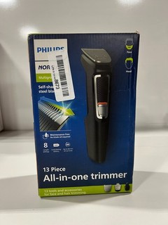 Philips Norelco Multi Groomer All in One Trimmer Series 3000 13 Pc Face Nose Ear
