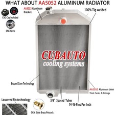 5-row New Aluminum Radiator Fit John Deere 4440 Ar79501 Re21897 Us New Hot!