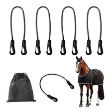 5 Pack Horse Blanket Straps Adjustable Elastic Tail Strap, Stretch Horse Rug ...