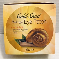Eye Patch Moisturizing And Nutritional Esfolio Gold Snail Hydrogel 60 Sheets