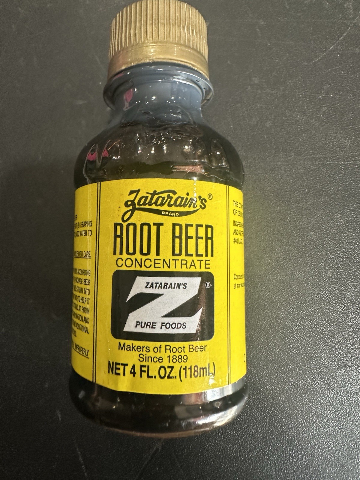 Zatarains 4 oz Root Beer Concentrate  Makes 5 Gallons Expire