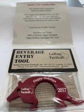 Larue Tactical Beverage Entry Tool Dillo Christmas 2017 Happy Holidays(sealed)