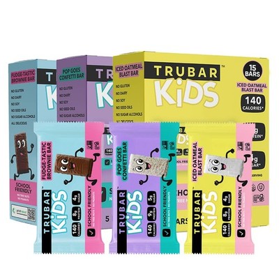 TRUBAR Kids Protein Bars, Snack Pack Variety Box, Plant 1 count (Pack of 15)