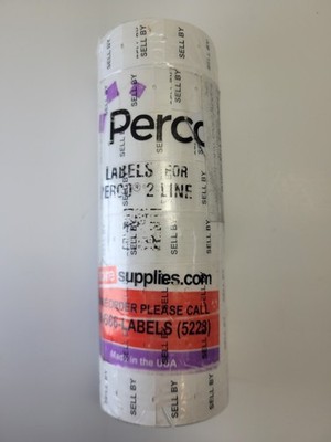 Perco SELL BY Labels for Monarch 1136 Price Gun - 8 Rolls 14,000 Marking Labels