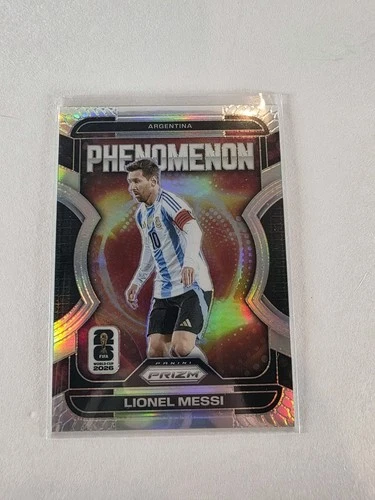 2026 Panini Prizm World Cup Lionel Messi Phenomenon Silver Prizm #19 Argentina