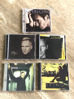 Sting CD lot of 5: brand new day, fields of gold, mercury falling, sacred love+