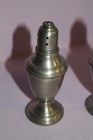 Vintage pewter salt & pepper shakers — photo 4
