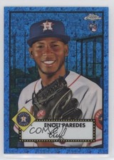 2021 Chrome Platinum Anniversary Blue Mini-Diamond Refractor Enoli Paredes 0i4k