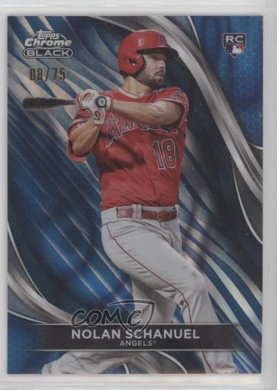 2024 Topps Chrome Black Blue Lava Refractor 8/75 Nolan Schanuel Rookie RC y0g