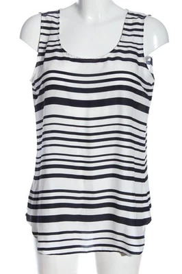 ANN TAYLOR Blusa sin mangas Mujeres Blusa Talla EU 38 blanco-azul elegante - Imagen 1 de 4