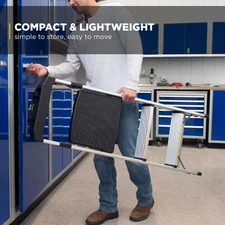 Gorilla Ladders Step Stool Ladder 3-Step 250-Lbs Type I Duty Rating Aluminum