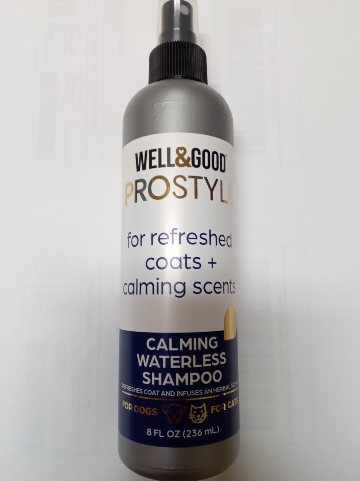 Well & Good Prostyle Calming Waterless Shampoo for Dogs and Cats 8 oz Exp 1/2025