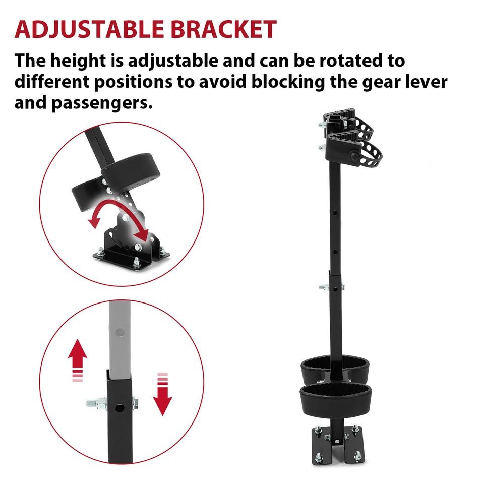 Adjustable Vertical Gun Rack For Rifle Shotgun Firearm Holder UTV Floor ...