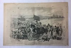 1862 magazine engraving~11x16~ THE REBEL FIRST VIRGINIA CAVALRY