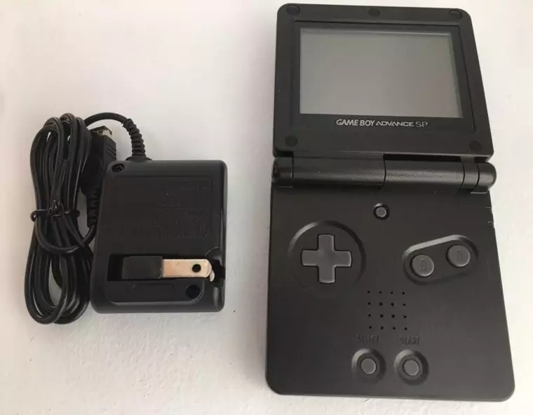 Game Boy Advance SP System Black and Silver w/Charger For Sale