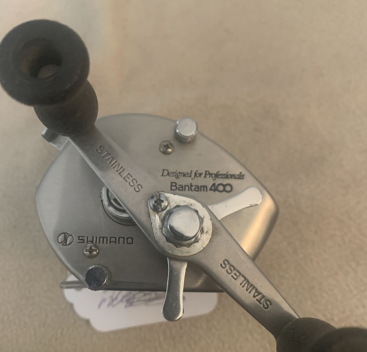 Vintage Shimano Bantam 400 Stainless Steel Fishing Reel Vintage Shimano Bantam 400 Stainless Steel Fishing Reel