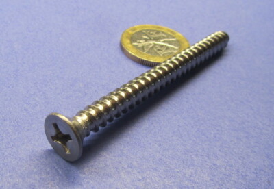 Viti Per Lamiera In Acciaio Inox 18-8, Testa Piana Phillips, #14 X 3'' - Confezione Da 25 Pezzi (Fastenere)