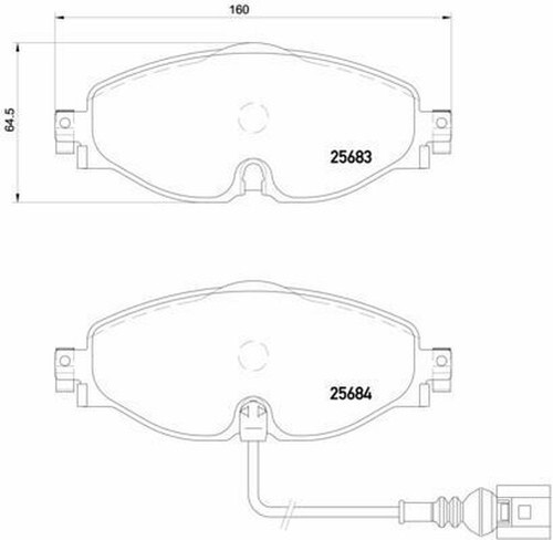 Brembo P85126: Remblokken, aantal 4