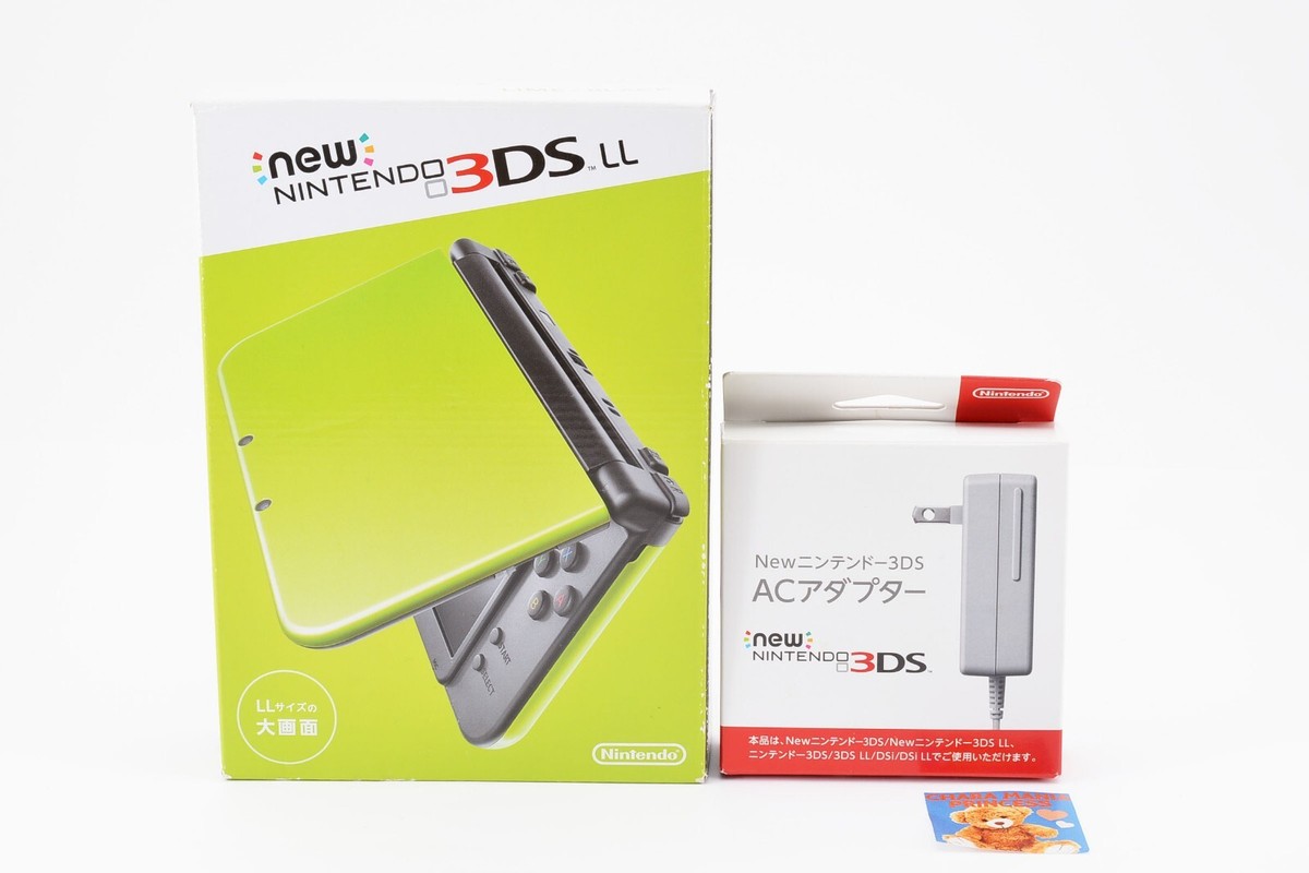 New Nintendo 3DS XL LL Console w/Box Adapter Pink White Lime New Nintendo 3DS XL LL Console w/Box Adapter Pink White Lime