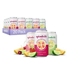 Spindrift Sparkling Water, 4 Flavor Variety Pack, Made with Real Squeezed Fruit,
