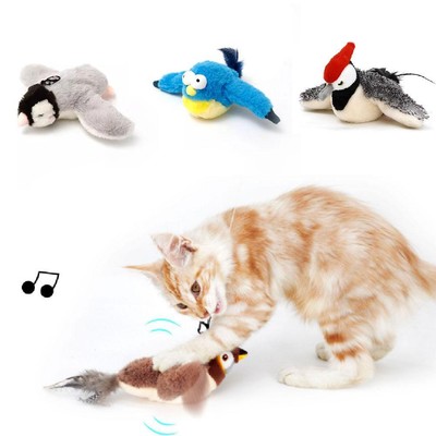 Electronic Interactive Flying Bird Cat Toy -Hanging Wing Flapping Pet Z5E1