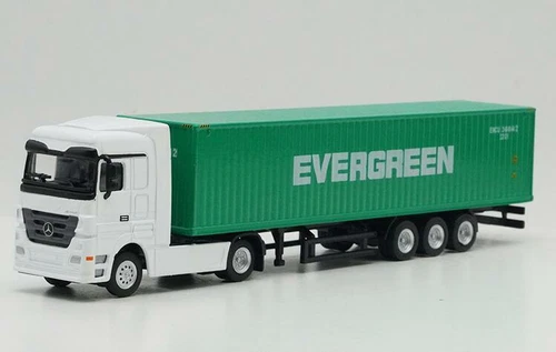New 1/87 Benz Container truck Trailer Diecast Model Car Toys Gift Display - Picture 12 of 27