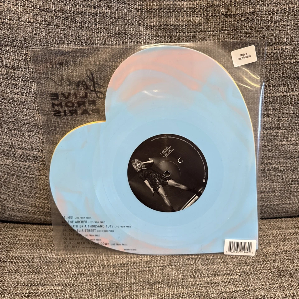 Taylor Swift Lover (Live From Paris) Heart Shaped Vinyl 💕 ✨ In Hand!! ✅ - Image 2 of 4