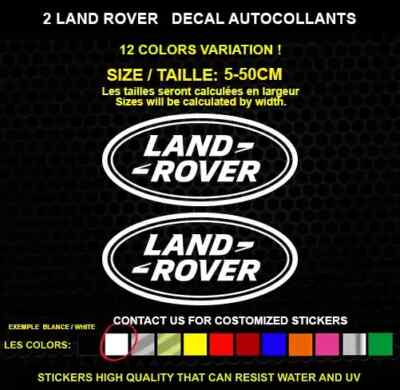 2 LAND ROVER autocollant Véritable decal autocollant STICKERS ...