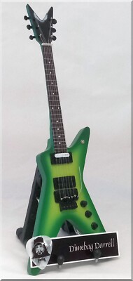 DIMEBAG DARRELL  Miniature Guitar Pantera slime w/ Guitar Pick