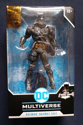 Gold Label DC Multiverse Batman Hazmat Suit With Light Up Symbol Brand New 