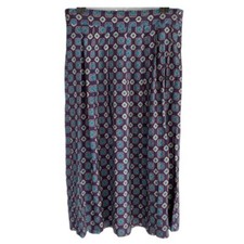 Vintage Worthington Women's Geometric Print A-Line Skirt, Made in USA, Size 12