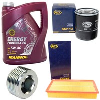 MotoröL Filter Set 5W40 5Liter + ÖLablassschraube FüR Peugeot Expert Pritsche