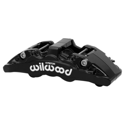 Wilwood 120-16952 AeroDM Lug Mount Bremssattel Rechts 6 Kolben Schwarz