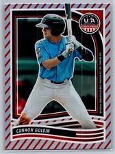 2024 panini usa baseball stars & stripes cannon goldin stripes #186