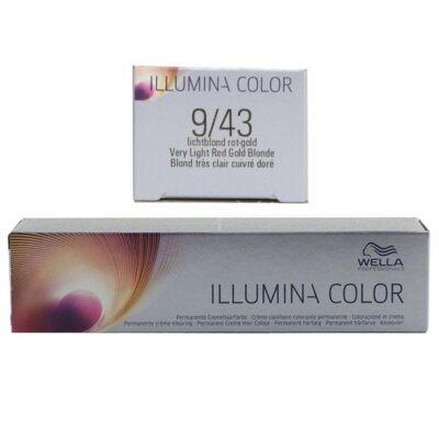 Wella Illumina 60 ml 9/43 lichtblond rot gold permanente Cremhaarfarbe