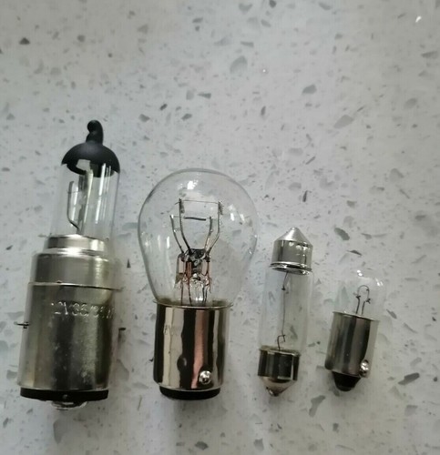Lambretta Ampoule Set 12V Halogène Avant Côté Arrière Speedo Série 1 2 3 Li SX - Photo 1 sur 2