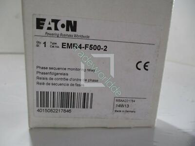 1PC New EATON MOELLER EMR4-F500-2 Phase Sequence Monitoring Relay