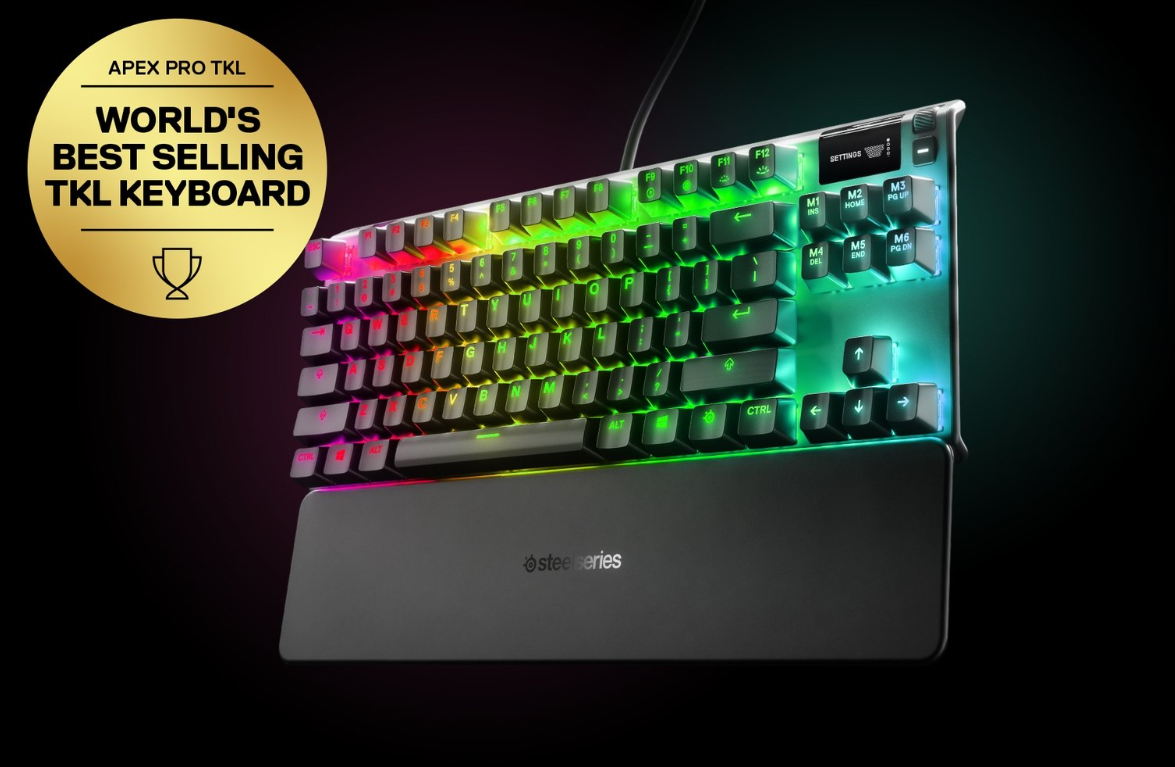 STEELSERIES APEX PRO TKL MECHANICAL GAMING KEYBOARD - US VERSION 