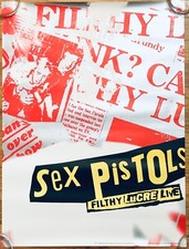 SEX PISTOLS 1996 Filthy Lucre Live PROMO POSTER 18"x24" Quid JOHNNY ROTTEN