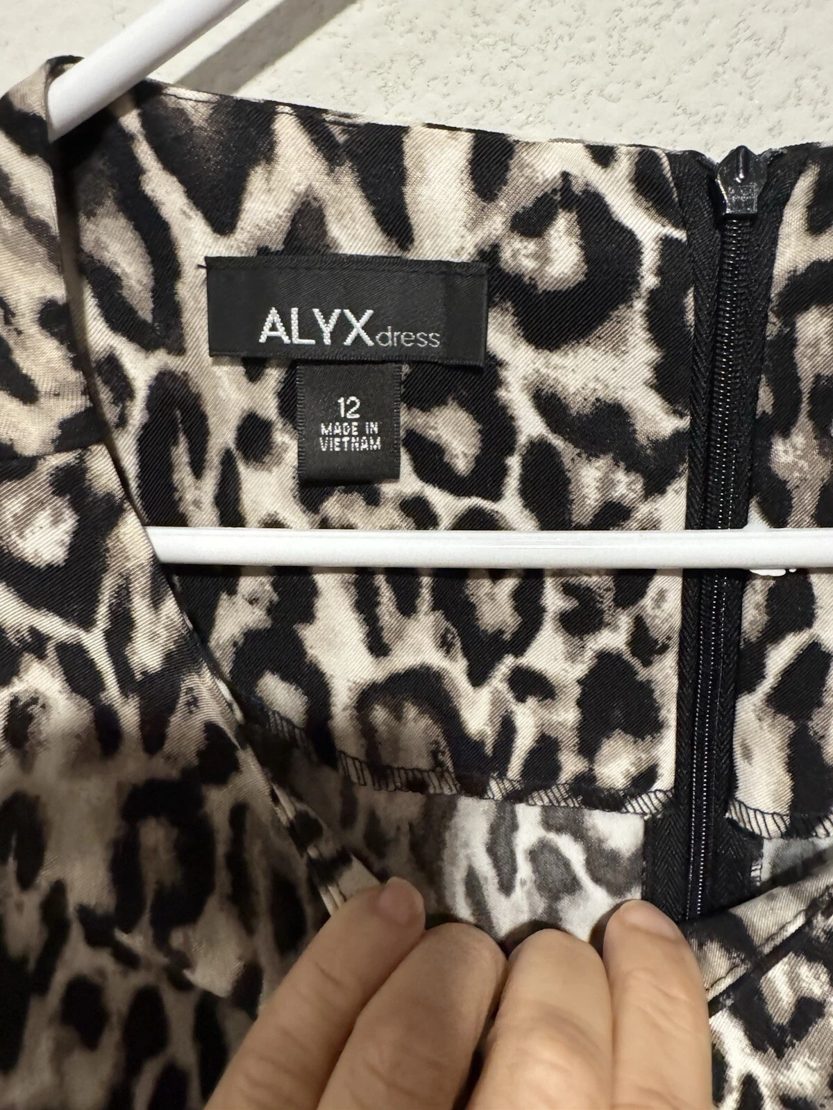 Abito donna Alyx marrone casual 12 leopardato animale matita balze vestito