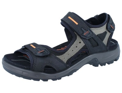 ECCO Offroad Yucatan Herren Sandale schwarz black mole Nubukleder
