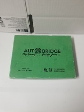 AUTO BRIDGE Play-Yourself Game Deluxe Pocket Model No. PA for Advanced Players